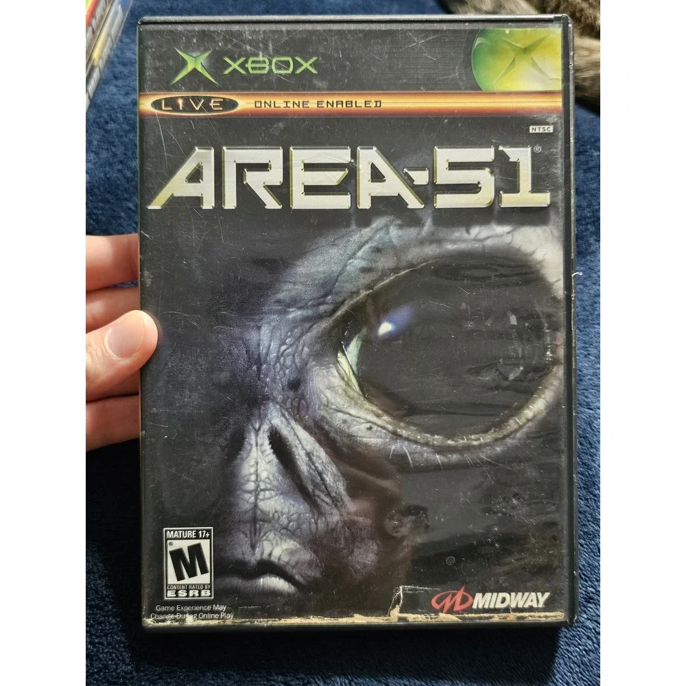 Area 51 Original Xbox 2005 Midway Hollywood Video Edition First Person Shooter